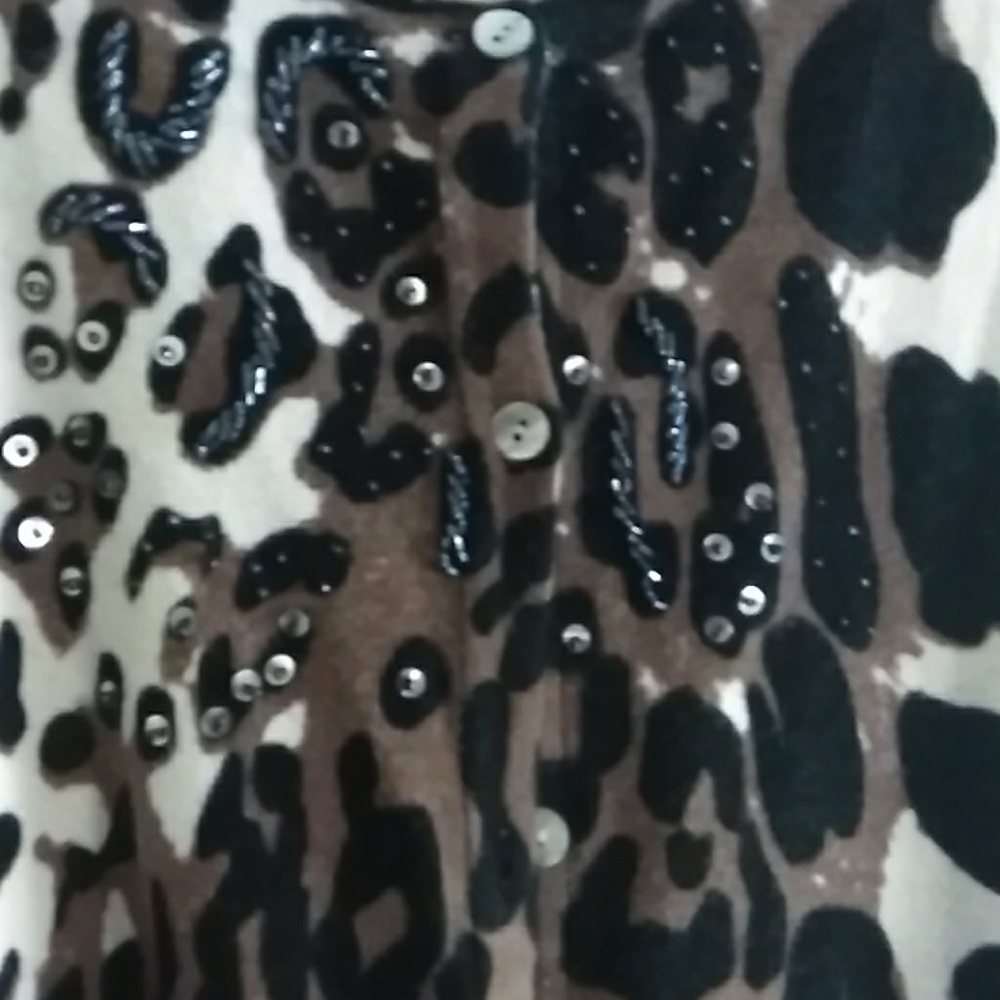 For Sale. O/S Large leopard print sweater